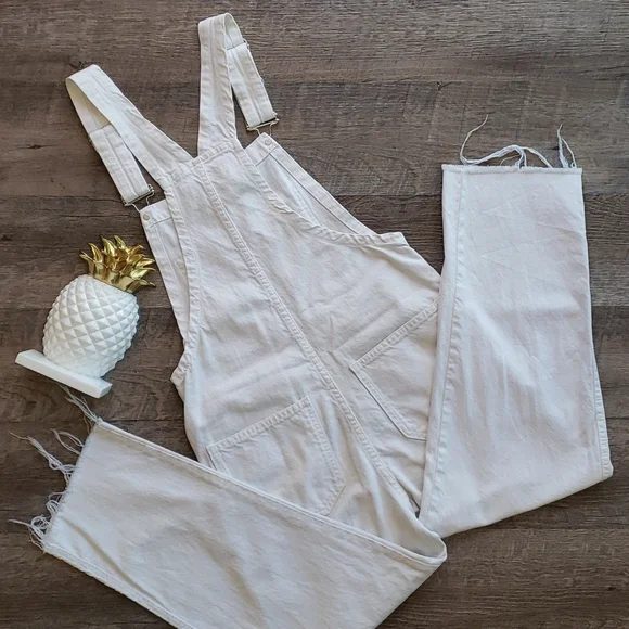 Zara Woman Premium Denim The Dungaree Overalls - Picture 3 of 9